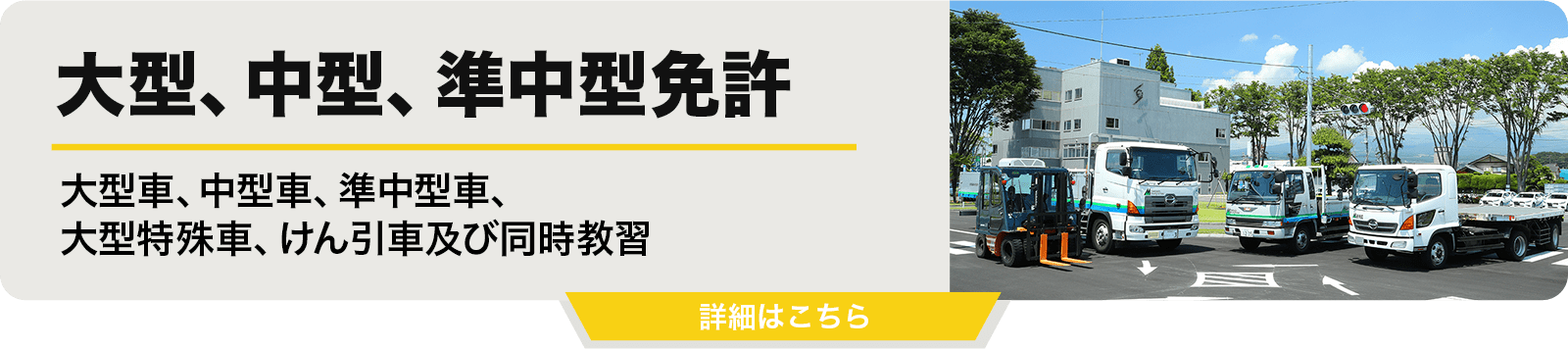 大型、中型、準中型免許
